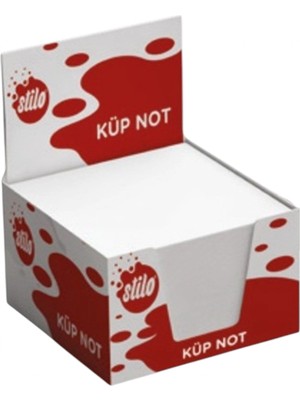 Stilo Küp Blok Beyaz ( 9 * 9 Cm)