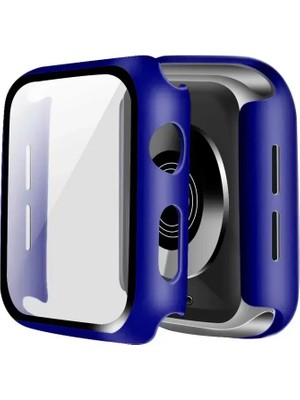 Esranın Dünyası Newface Apple Watch 42MM Camlı Kasa Ekran Koruyucu - Lacivert