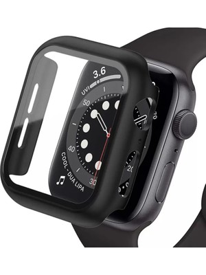 Esranın Dünyası Newface Apple Watch Ultra 49MM Camlı Kasa Ekran Koruyucu - Siyah
