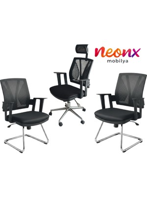 Neonx|relax Pro Ofis Koltuk Takımı Ergonomik Tasarım Modern Görünüm