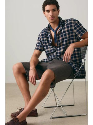 Levi's Premium 478™ Bol Kesim 12" Erkek Siyah Şortu - 001JM-0000