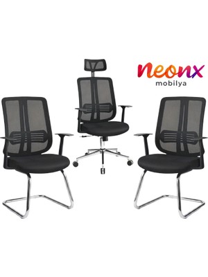 Neonx|onix Ofis Koltuk Takımı Ergonomik Tasarım Modern Görünüm