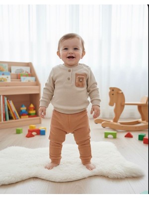 Parla Home 446036 Baskılı Cepli Interok Erkek Takım