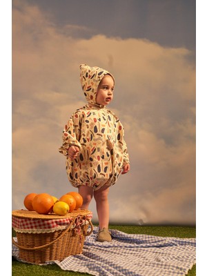 Oh la la Koala For Little Ones Mavi Tinymorn Serisi Şapkalı Tulum