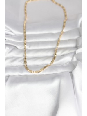 Esranın Dünyası cm 14K Gold Renk Lazer Model 45 cm Kadın Kolye - Lisinya