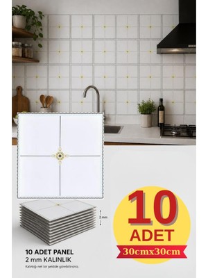 Renkli Duvarlar 10 Adet 30X30CM Işıltı Modern Desen Köpük Yapışkanlı Mutfak Banyo Wc Duvar Paneli Kağıdı CYCZT00216