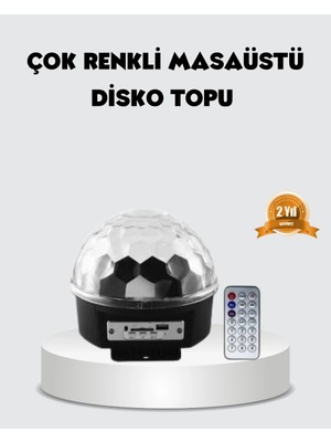Armüz Rgb LED Disko Topu Projektör – Ev Partileri, Doğum Günleri ve Eğlence Için Işık Şovu