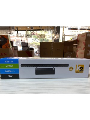 Elifelektrik K2 Tablo Apliği Mat Siyah 5W 4200 Kelvin
