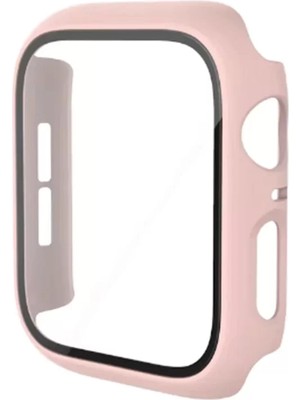 Esranın Dünyası Newface Apple Watch 42MM Camlı Kasa Ekran Koruyucu - Pembe