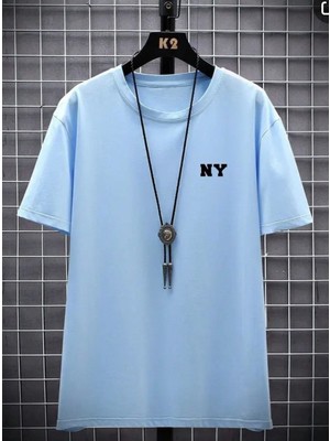 Nigrum Pardus Nıgrum Pardus Yeni Sezon New York Baskılı Pamuk Yuvarlak Yaka Erkek Çocuk T-Shirt