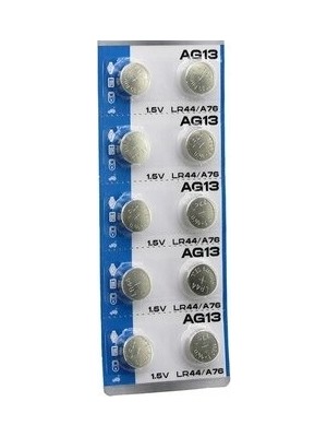 Armüz AG13 Saat Pili - Düğme Pil 10LU Paket LR44/A76 1.55V