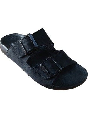 Look Life S030-002 Unisex Iki Tokalı Comfort Terlik Siyah