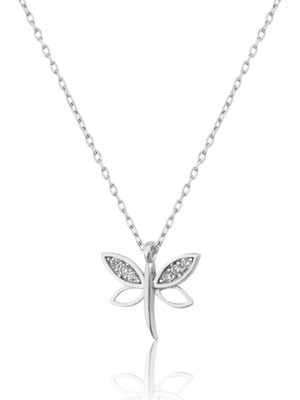 925 Ayar Gümüş Papatya Silver Minimal Şık Yusufçuk Kolye.rose.gold.rodaj Renk Seçeneğiyle