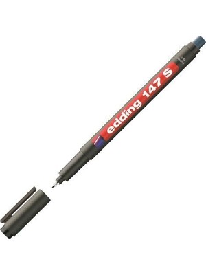 Düzey Edding E-147 S Multi-Purpose Asetat Kalem Silgili Siyah - S