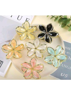 Efna Store Lotus Model Gold Detaylı 8 cm Mandal Toka 1 Adet