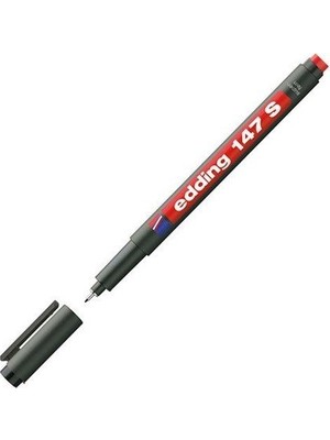 Düzey Edding E-147 S Multi-Purpose Asetat Kalem Silgili Kırmızı - S
