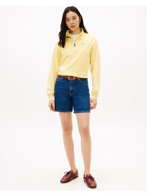 Tommy Hilfiger Dnm Emı Straıght Short Rw Kadın Mavi Şort - WW0WW48598