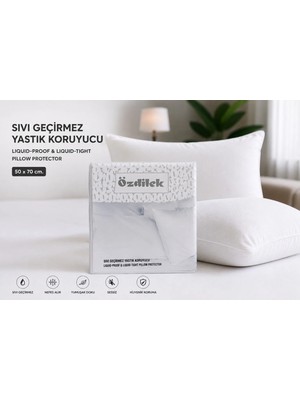 Özdilek  50X70 Sıvı Geçirmez Yastık Alezi  – Nefes Alabilir – Otel Konforu – Beyaz