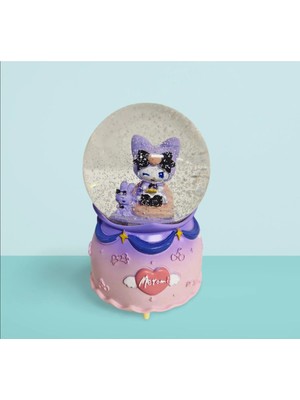 Net Market Kar Küresi Anime Kedi Büyük Boy