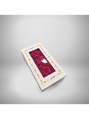 Net Market Lüks Kutulu Dekoratif 25'li Sabun Gül Seti - Hediyelik ve Kokulu