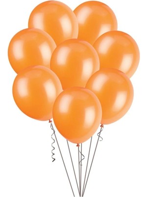 Net Market Metalik Turuncu Balon 10'lü