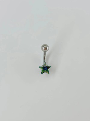 Selfbuysell Mistik Topaz Taşlı Yıldız Detaylı Göbek Piercing