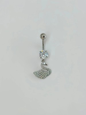 Selfbuysell Kuğu Detaylı Göbek Piercing
