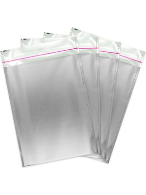 Net Market Metalize Poşet 100LÜ 25X35 -Gümüş-