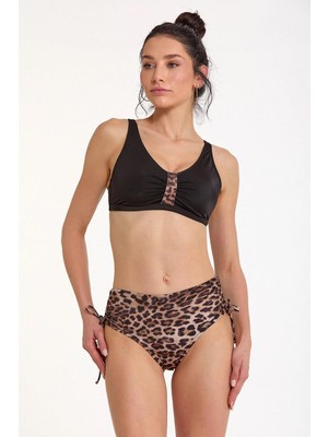 Argento 1196-3021 Leopar Yüksek Bel Toparlayıcı Bikini Takım