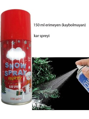 Net Market Yılbaşı Dekor Için Erimeyen Kaybolmayan Kar Spreyi 150 cc