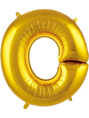 Net Market 40 Inç 100 cm Altın Rengi Folyo Harf Balon O Harfi