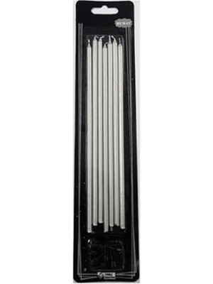 BenimMarifetlerim Gümüş Pasta Mumu 20 cm