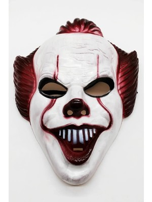 Net Market Halloween Cadılar Bayramı Cosplay Yetişkin Pennywise Maske Korkunç Palyaço Parti Şaka Maskesi 1450