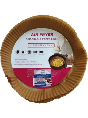 Net Market Airfryer Pişirme Kağıdı 20X20 Kare cm (25 Ad) Xxl Model