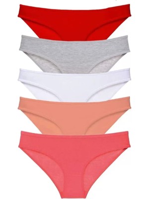 5 Adet Süper Eko Set Likralı Kadın Slip Külot 519 Mudanis