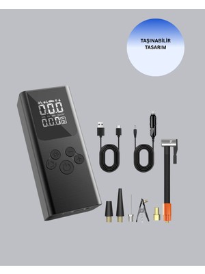 Akmanora Otomatik Kapanmalı Dijital Lastik Şişirme Pompası