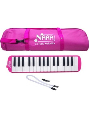 32 Tuşlu Çantalı Melodika Pembe