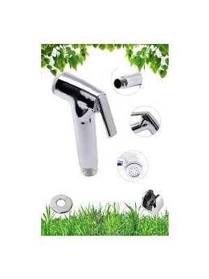 Bliss Store Yapı Krom Şattaf Sprey Seti - Tuvalet Spreyi (El Duşu + Ayaklık + Spiral Hortum G1/2 -G3/8)