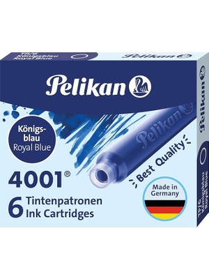 Kartuş Serisi TP6X Dolma Kalem Kartuşu Mavi