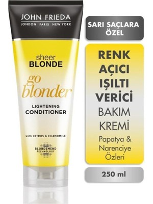 Frieda Sarı Saçlara Özel Güneş Işıltısı Veren Bakım Kremi 1 Paket (1 x 250 Ml)