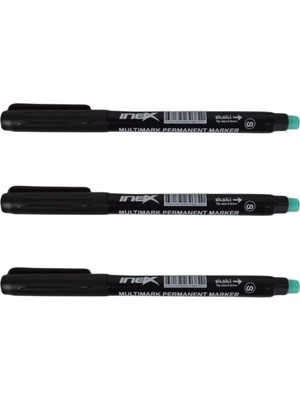 CD Asetat Kalemi S Uç 0.8 mm 3 Lü (Siyah)