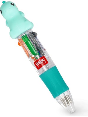 - Mini Magic Rainbow, 4 Renkli Tükenmez Kalem, Yeşil, Mavi, Turuncu, Siyah, Uç 1 Mm, Ergonomik Silikon Sap, Çap 2,3 Cm, Yükseklik 10 Cm, Dinozor