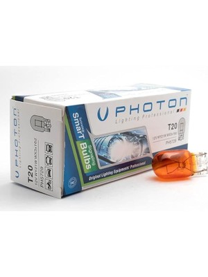 T20 21W 12V Tek Devre Amber Ampul 10 Adet PH5729