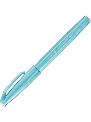 SES15C-S2X Brush Sign Pen Gök Mavisi, Fiber Kalem, Fırça Benzer Uç, 1 Adet