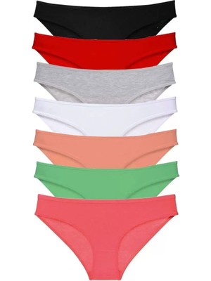 Royaleks 7 Adet Süper Eko Set Likralı Kadın Slip Külot Set 6