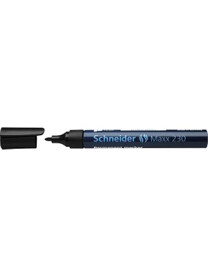 Maxx 230 Yuvarlak Uç Permanent Markör 1-3 mm Siyah
