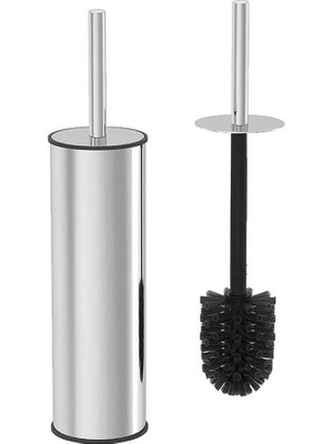 Home Metal Wc Fırçası, Krom Tuvalet Temizleme Fırçası, Paslanmaz Çelik Saplı, Dayanıklı ve Hijyenik Banyo Aksesuarı