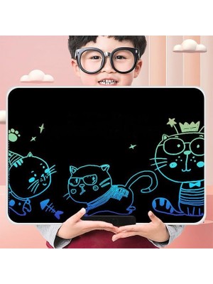 FourForce Yazı Tableti Xl Büyük Boy 21 Inç LCD Çift Taraflı, Yetişkinler ve 3+ Çocuklar Için Yazı Tahtası, Çizim Yazma Karalama Tahtaları, Eğitim Öğrenme Aracı Için Çizim Tahtası 46 x 30CM Xlb-21
