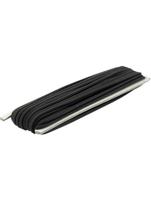 FourForce Marifetlerim - Siyah Yassı Don Lastiği 1 cm 10 Metre