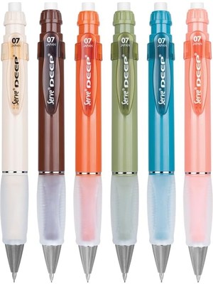 FourForce Deep Mekanik Kurşun Kalem, Toprak Tonları, 0.7 Mm, 6'lı Kutu